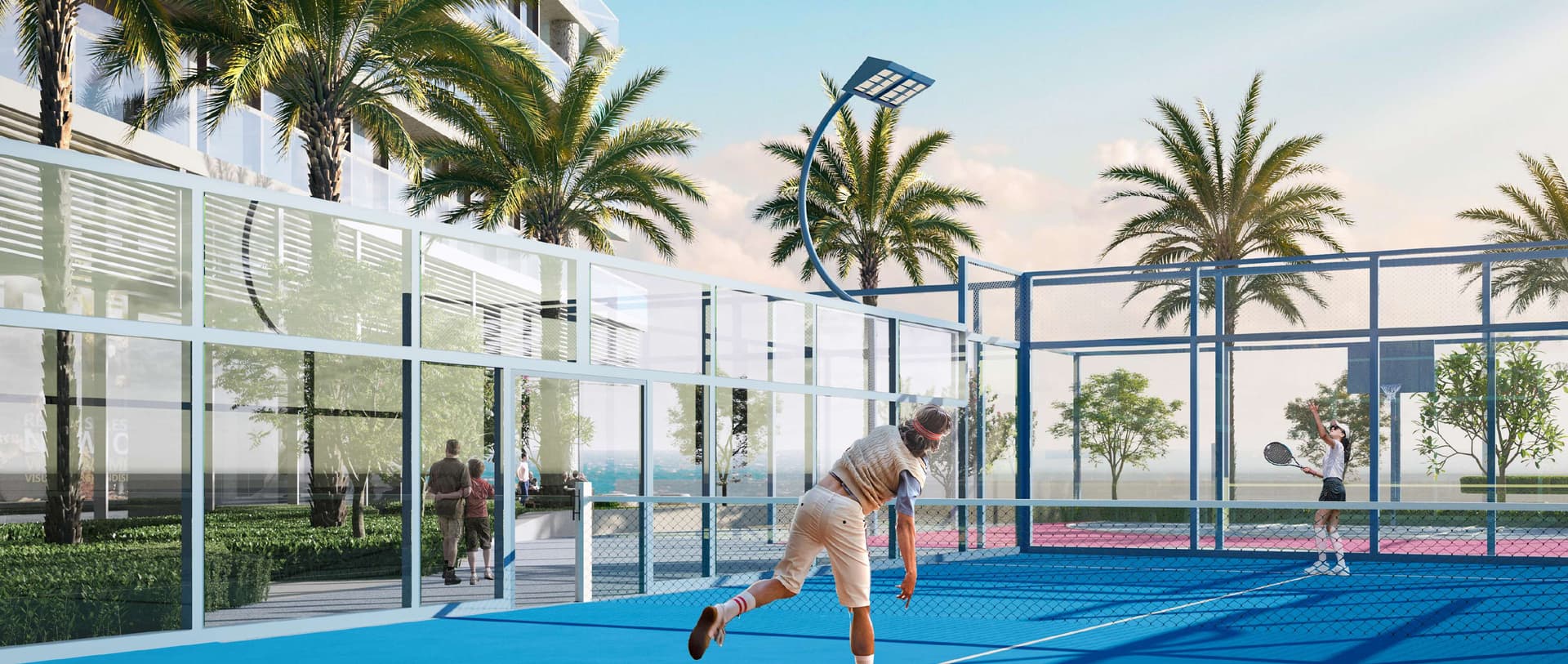 Mar Casa amenity Sports Court in Maritime City, Dubai, by Deyaar