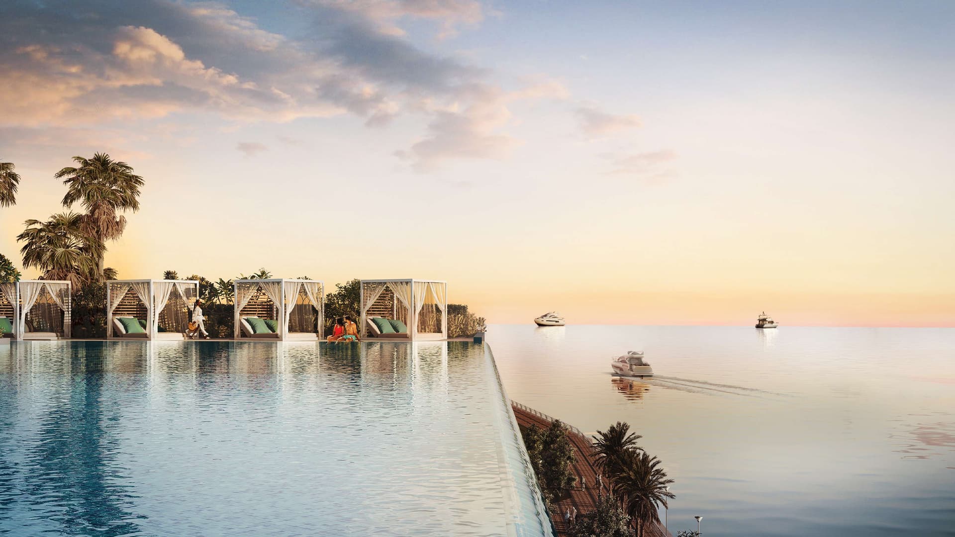 Mar Casa amenity The Sand Infinity Pool in Maritime City, Dubai, by Deyaar