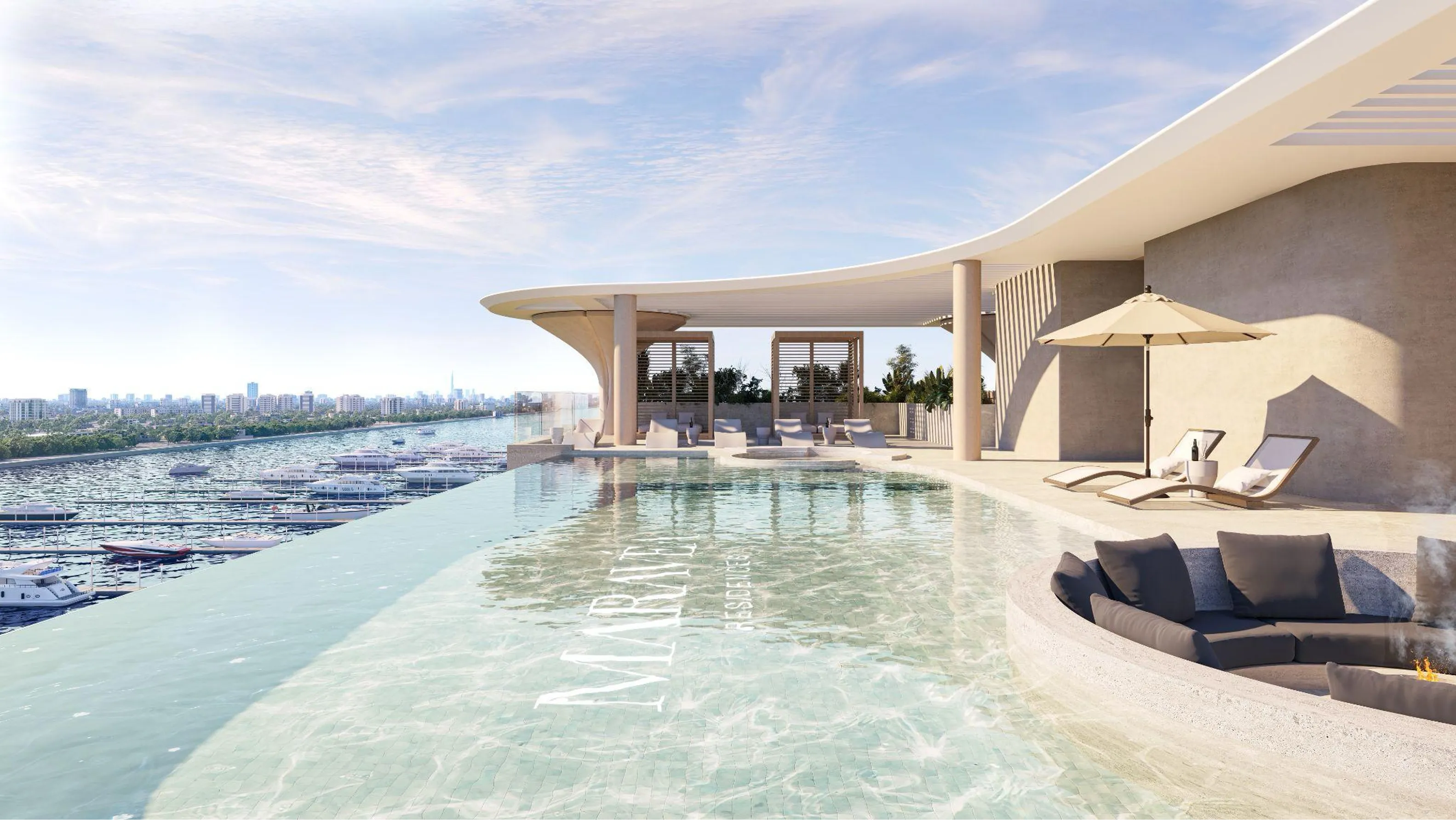 Maravea Residences amenity Infinity Pool - Dubai Islands, Dubai - by Enzo Developers
