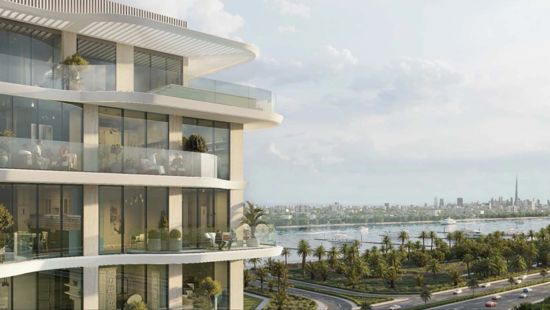 Maravea Residences exterior view in Dubai Islands, Dubai, by Enzo Developers