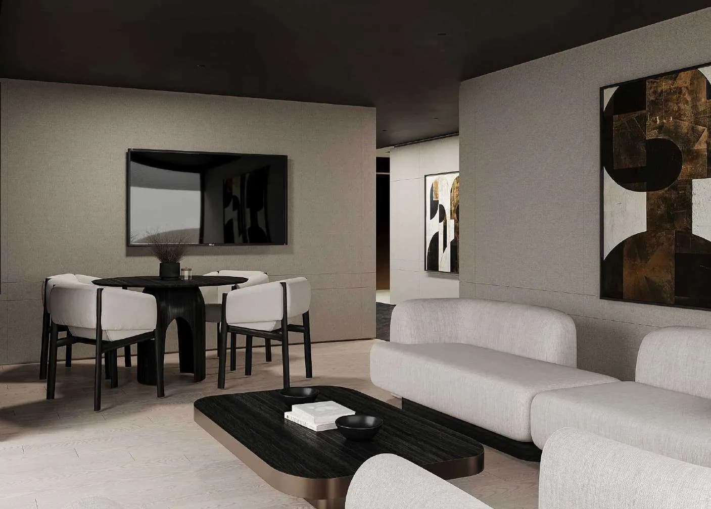 Marea Residences amenity Lounge - Palm Deira, Dubai - by Sharafi Development