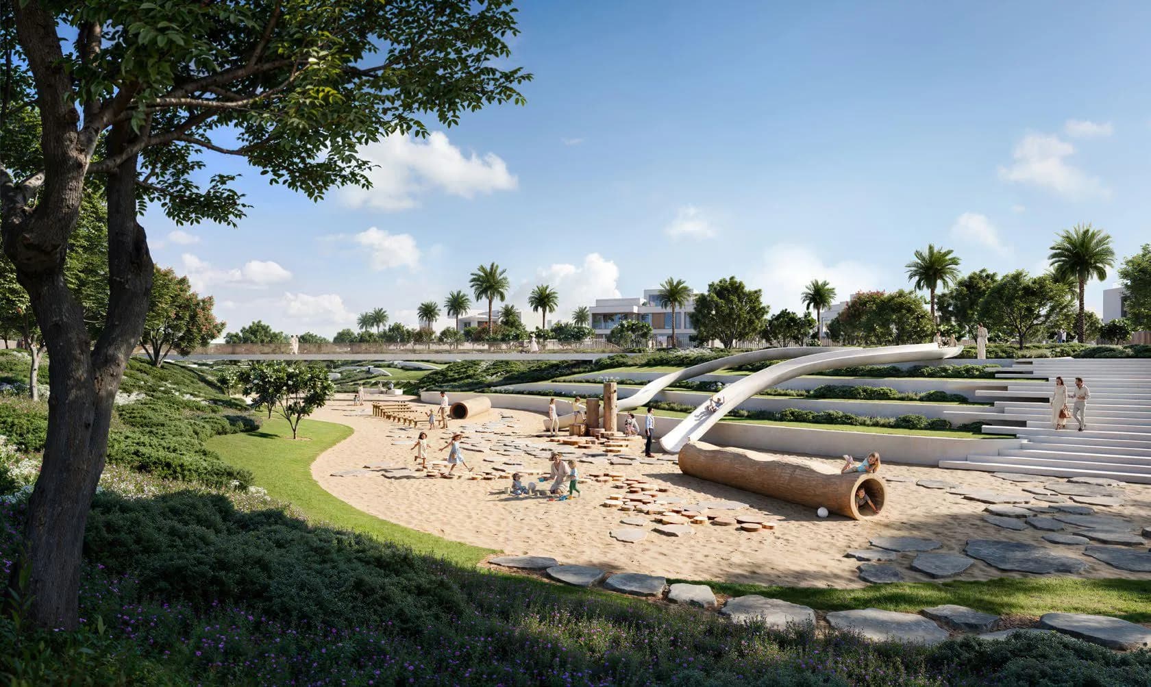 Mareva 1 and 2 The Oasis amenity Community Parks and Playgrounds - Al Hebiah 5, Dubai - by Emaar