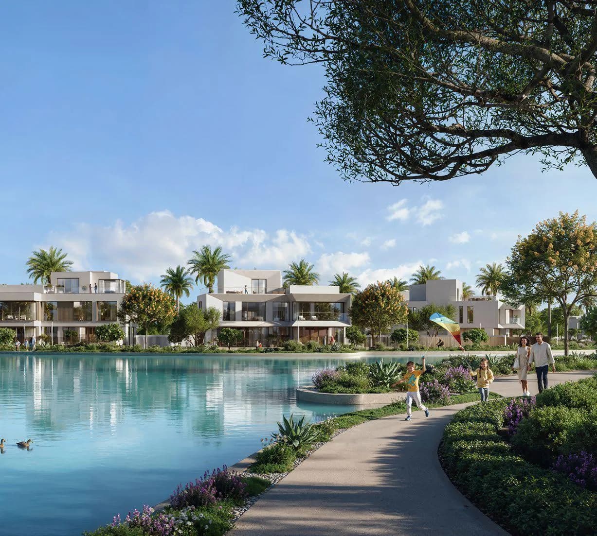 Mareva 1 and 2 The Oasis amenity Swimmable Lagoon - Al Hebiah 5, Dubai - by Emaar