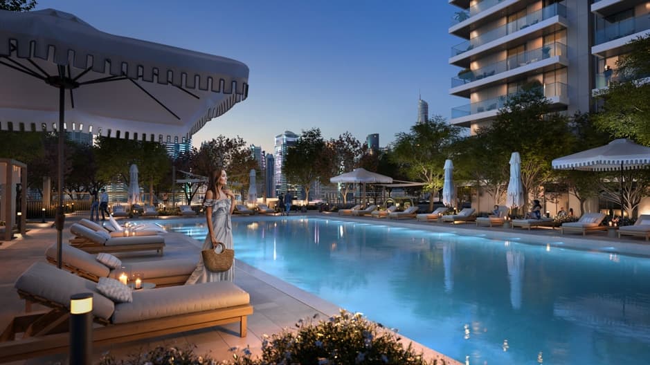 Marina Cove amenity Outdoor Swimming Pool - Dubai Marina, Dubai - by Emaar