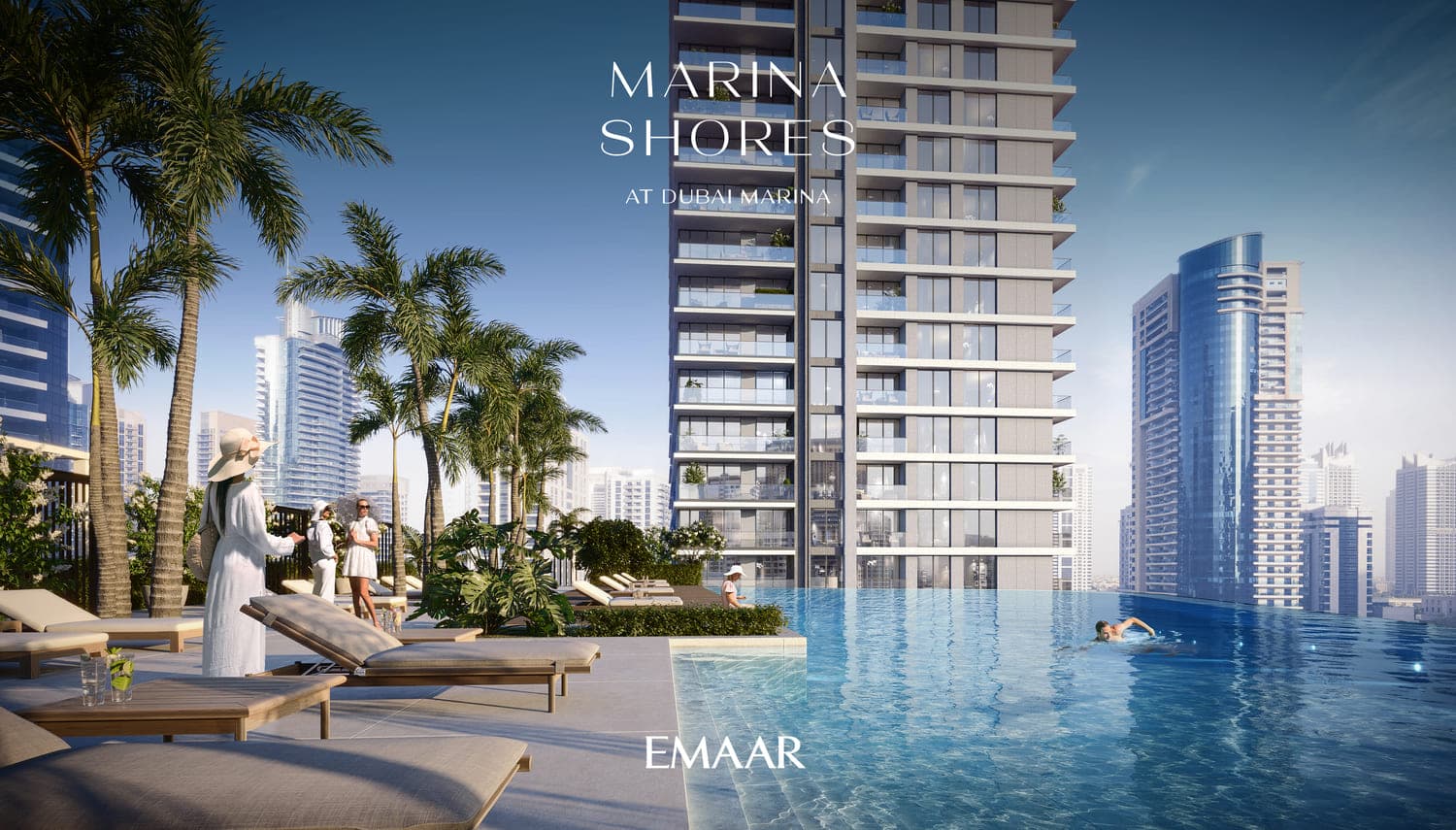 Marina Shores amenity Swimming Pool And Children’S Pool - Jumeirah Beach Residence (JBR), Dubai - by Emaar