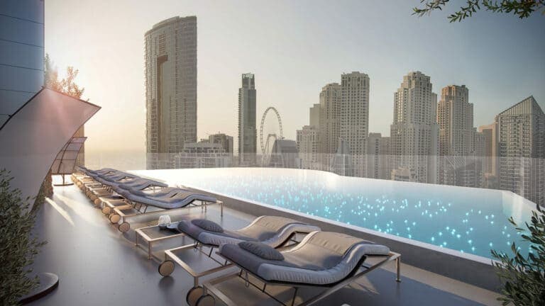 Marina Star amenity Rooftop Swimming Pool in Dubai Marina, Dubai, by Condor Group