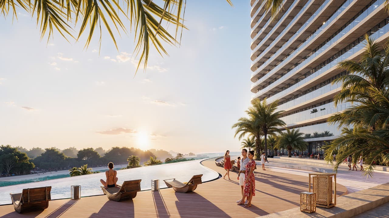 Marlin 2 amenity Large Swimming Pool - Abu Dhabi, Dubai - by Reportage Properties