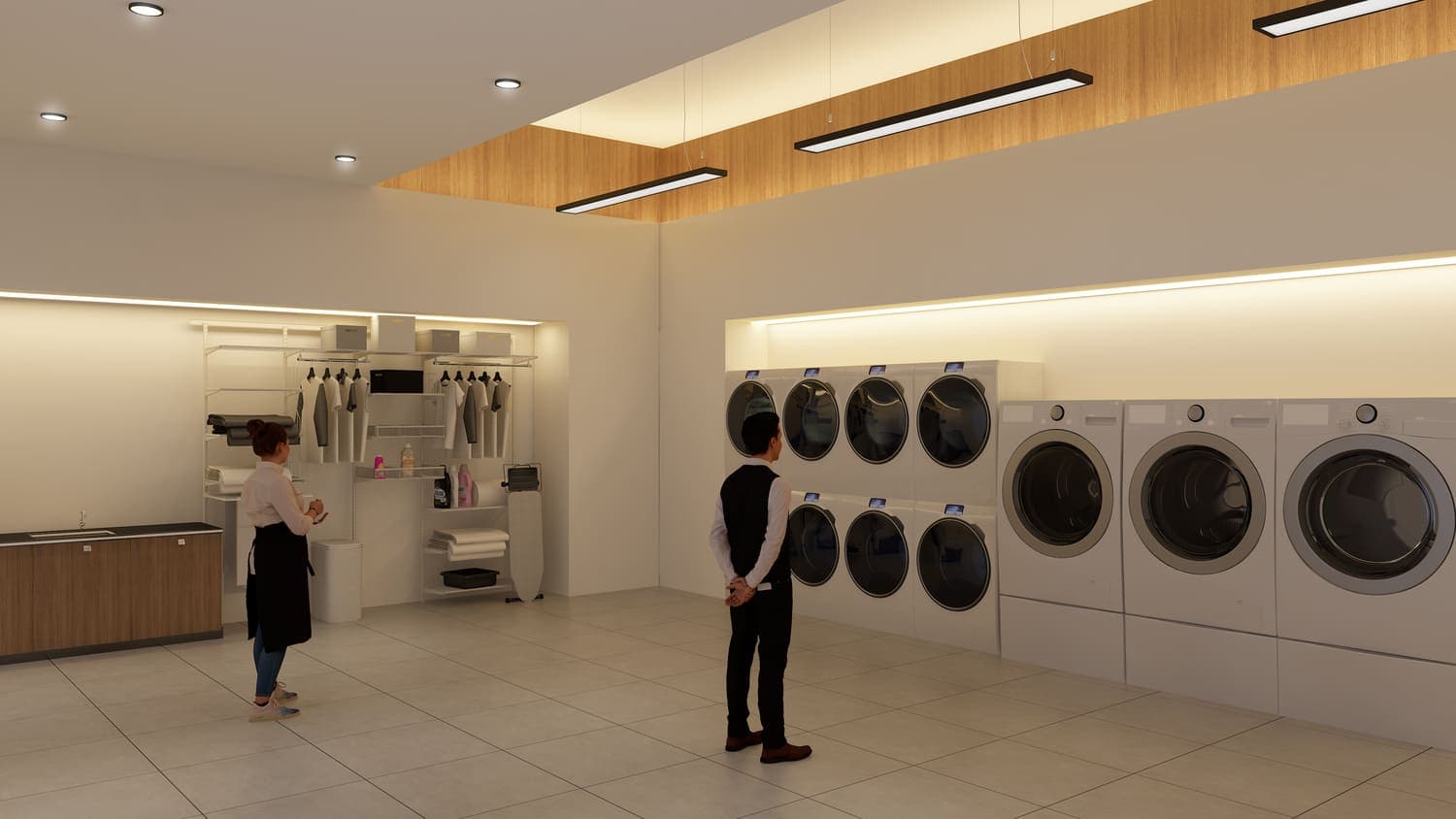 Marquis Galleria amenity Laundry Room in Arjan, Dubai