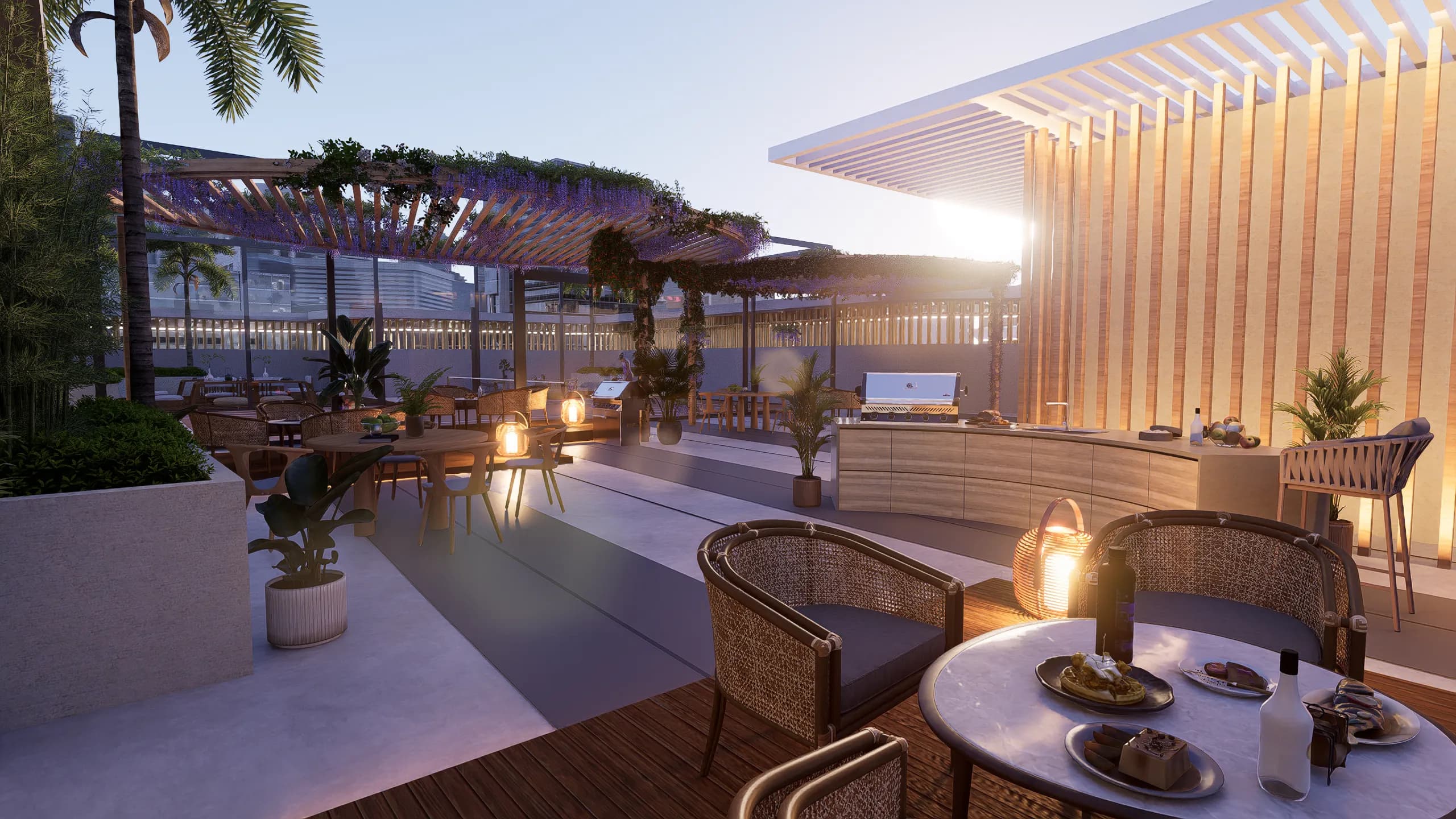 Marquis Horizon amenity Open-air BBQ Zone - Madinat Al Mataar, Dubai - by Marquis
