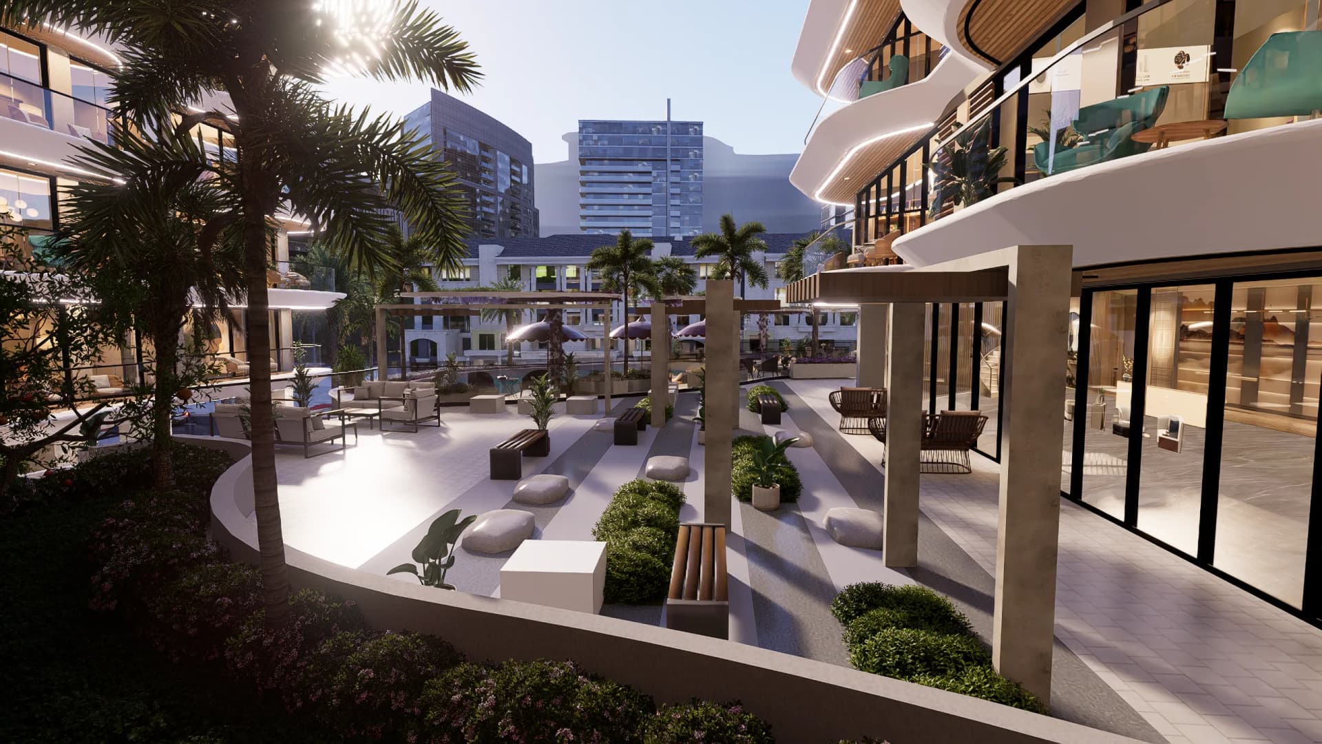 Marquis Horizon amenity Outdoor Longe & Seating in Madinat Al Mataar, Dubai
