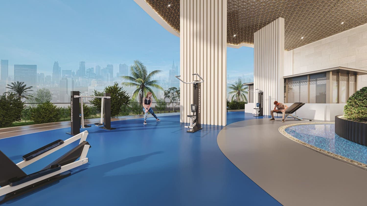 Marquis Insignia amenity Open Gym - Arjan, Dubai - by Marquis