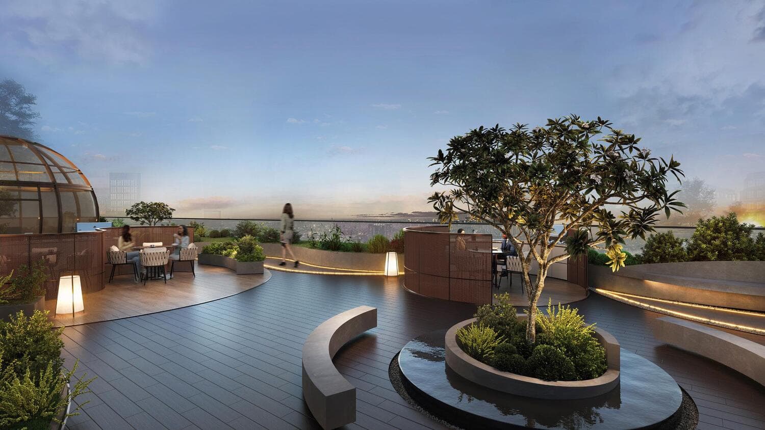 Marquis One amenity Bbq Area - Arjan, Dubai - by Marquis