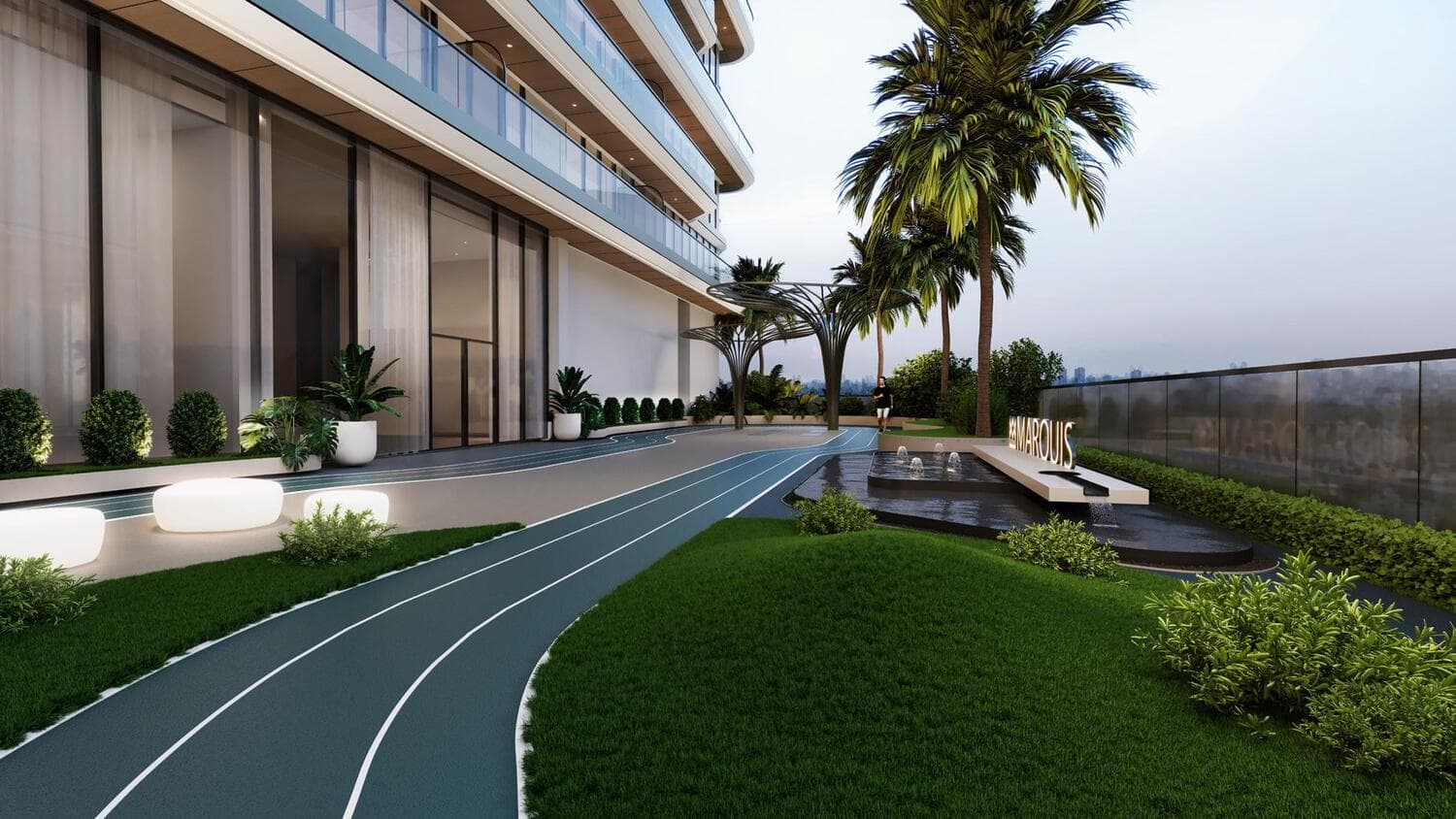 Marquis One amenity Jogging Track - Arjan, Dubai - by Marquis