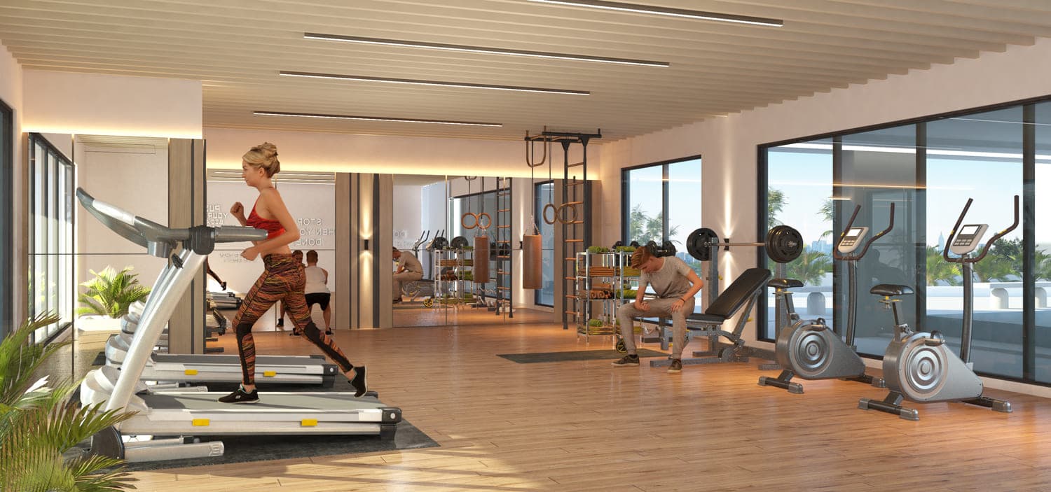 Marquis Signature amenity Fully Equipped Gym in Arjan, Dubai