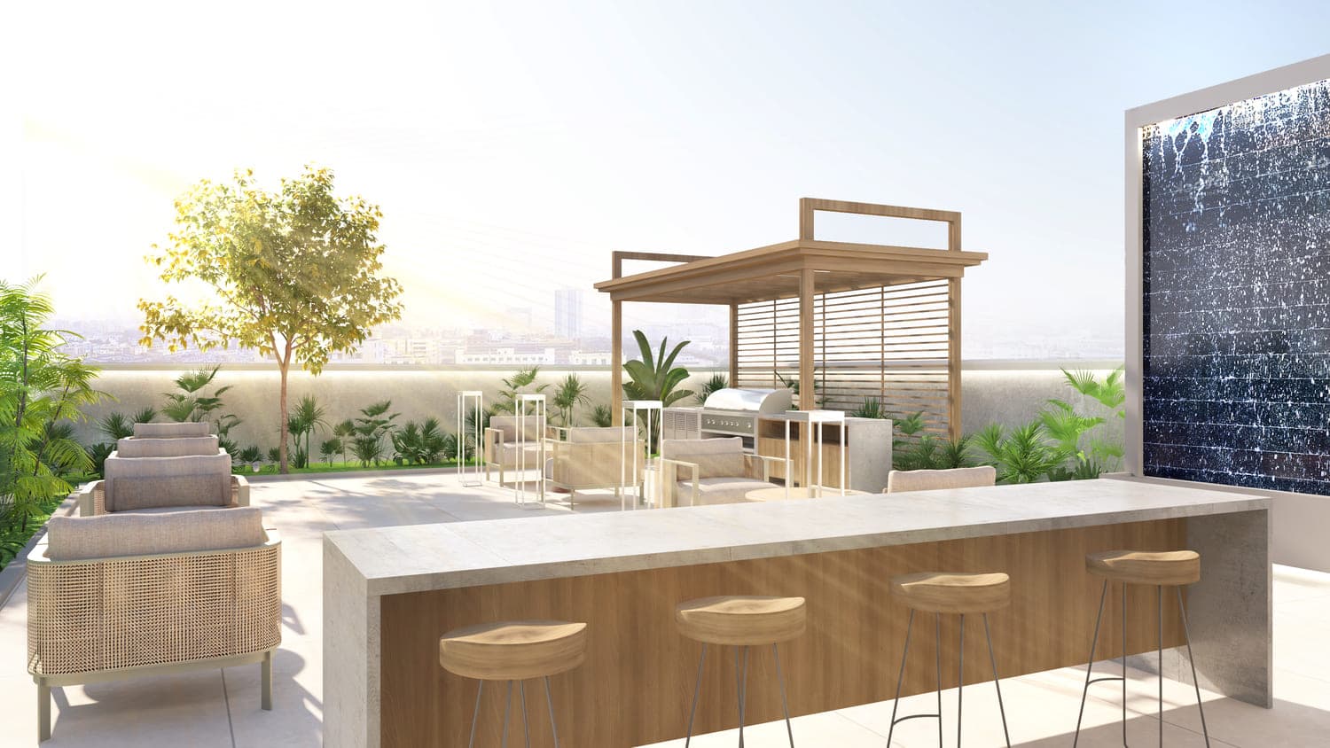 Marquis Signature amenity Roof Bbq Area in Arjan, Dubai