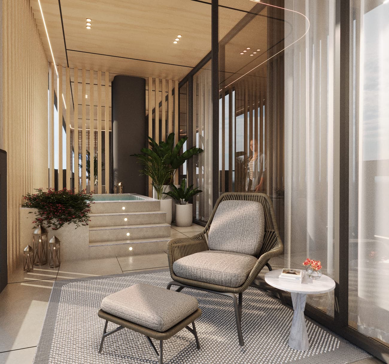 Marquis Vista amenity Plunge Pool - Dubailand Residence Complex, Dubai - by Marquis
