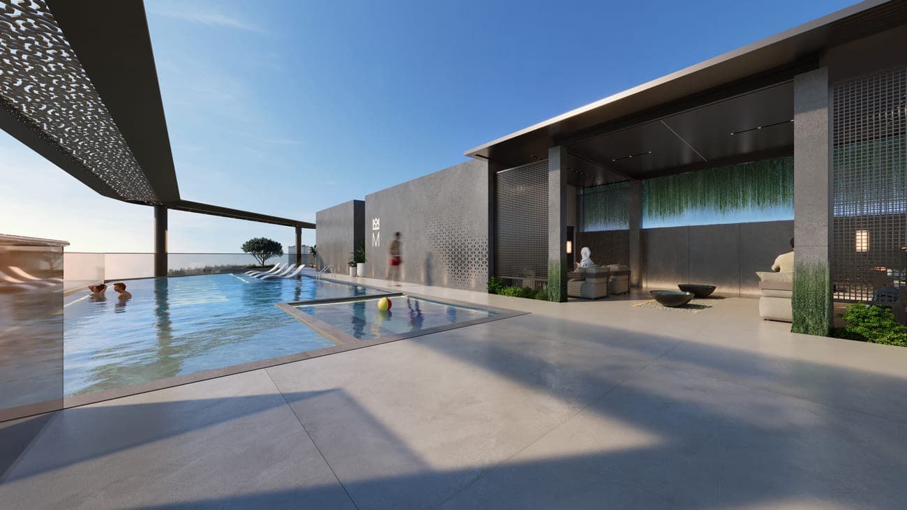 Marquis Vista amenity Pool Deck - Dubailand Residence Complex, Dubai - by Marquis