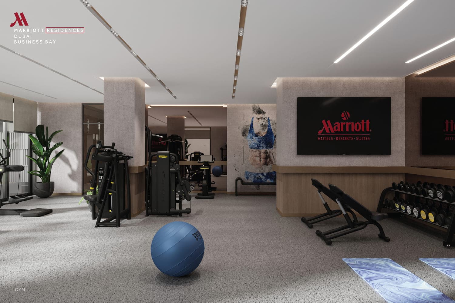 Marriott Residences amenity Gym - Business Bay, Dubai - by Fortune 5