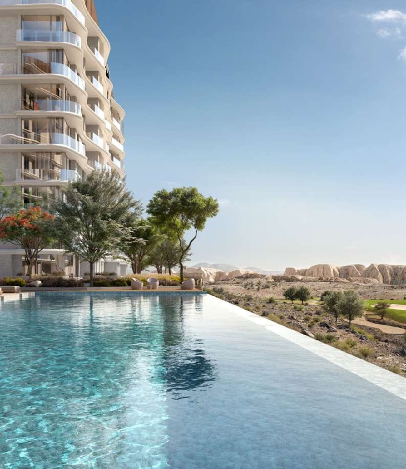 Marriott Residences by Dar Global amenity Swimming Pool - Muscat Governorate, Dubai - by Dar Global