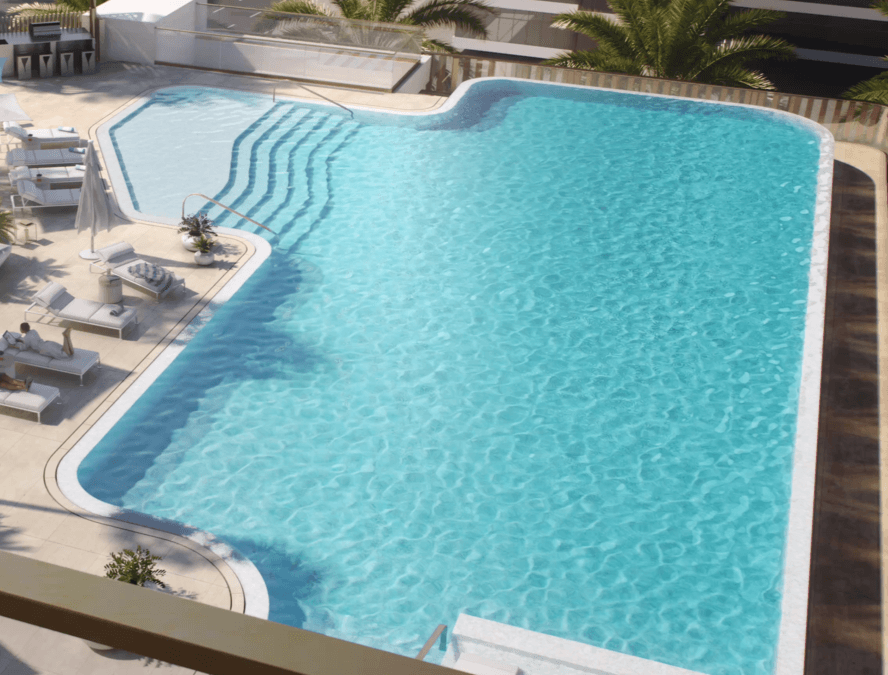 Marriott Residences JLT amenity Infinity Open Pool - JLT (Jumeirah Lake Towers), Dubai - by Saba Properties