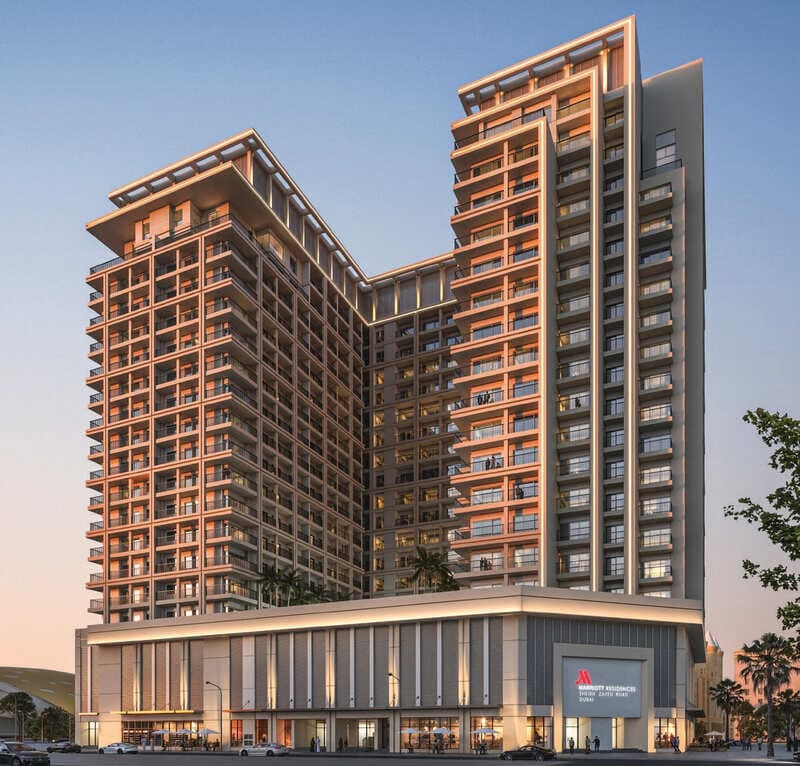Marriott Residences Sheikh Zayed Road exterior view - Al Barsha, Dubai - by API