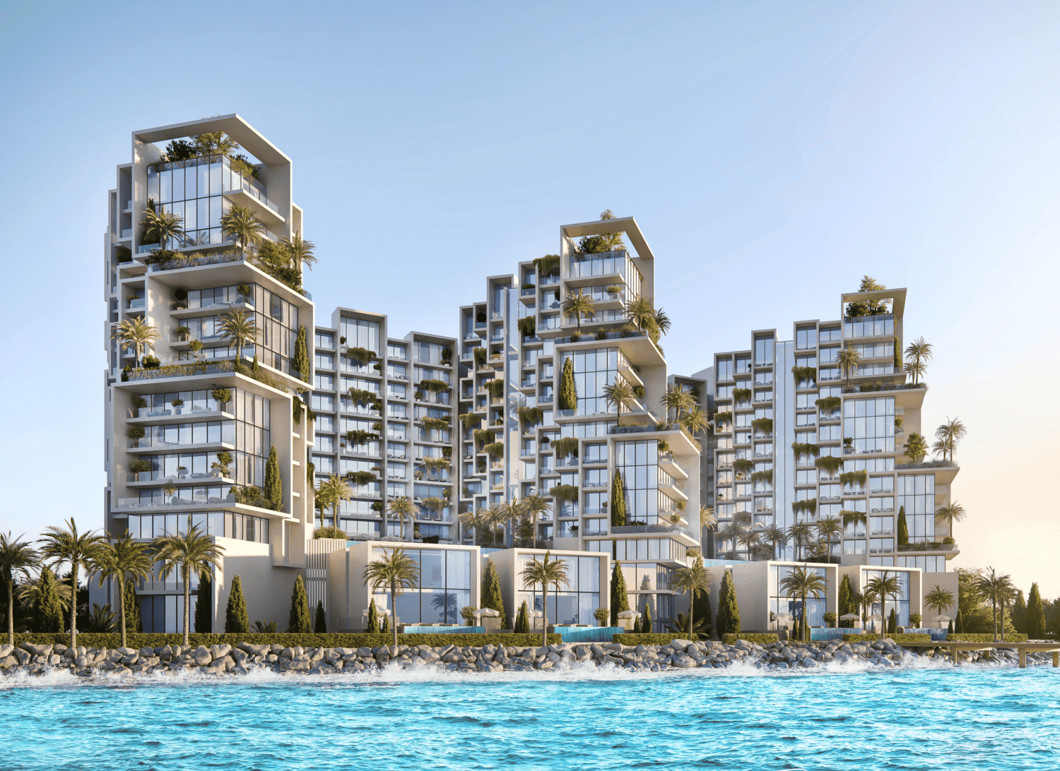Masa Residence exterior view - Al Marjan Island, Dubai - by Durar Group