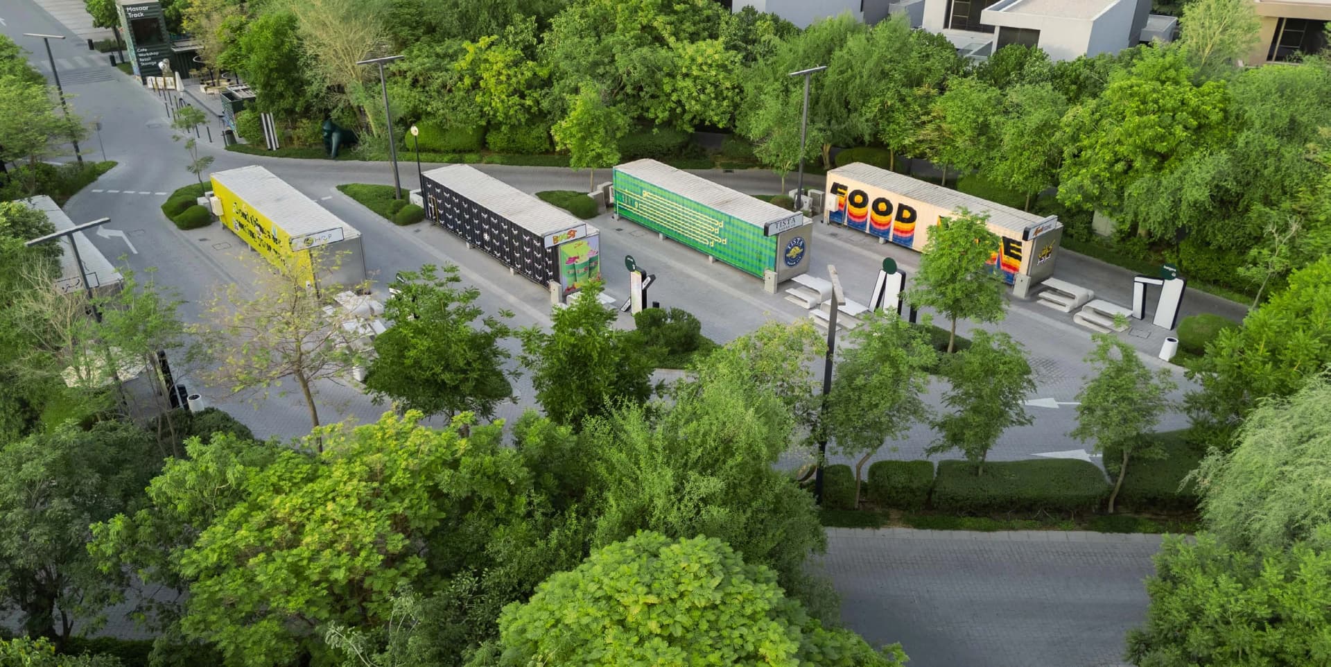 Masaar 3 Laura amenity Zad Food Truck Park in Al Rowdat Suburb, Sharjah, by Arada