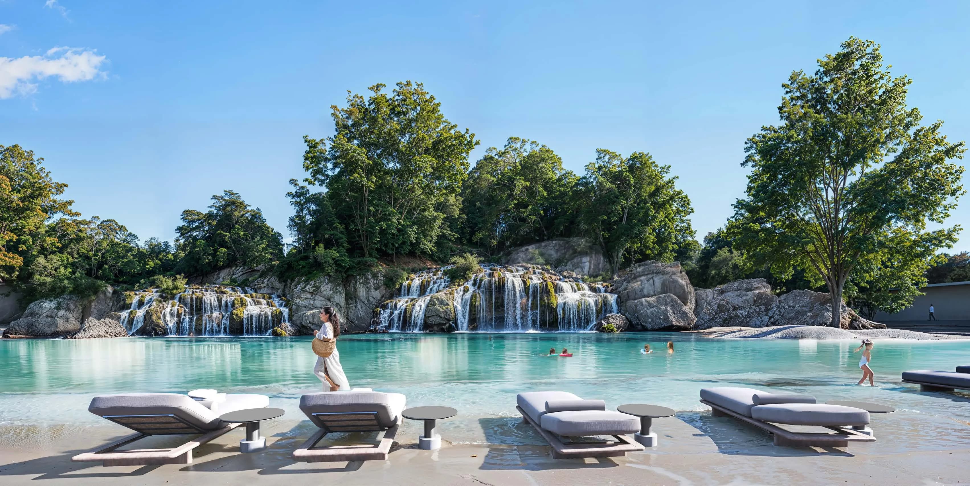 Masaar 3 Sedra amenity Swimmable Forest Lagoon with Waterfall - AL MENHAZ, Dubai - by Arada