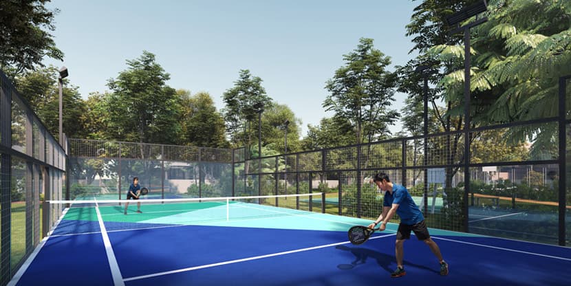Masaar Azalea amenity Tennis Court in Tilal, Sharjah, by Arada
