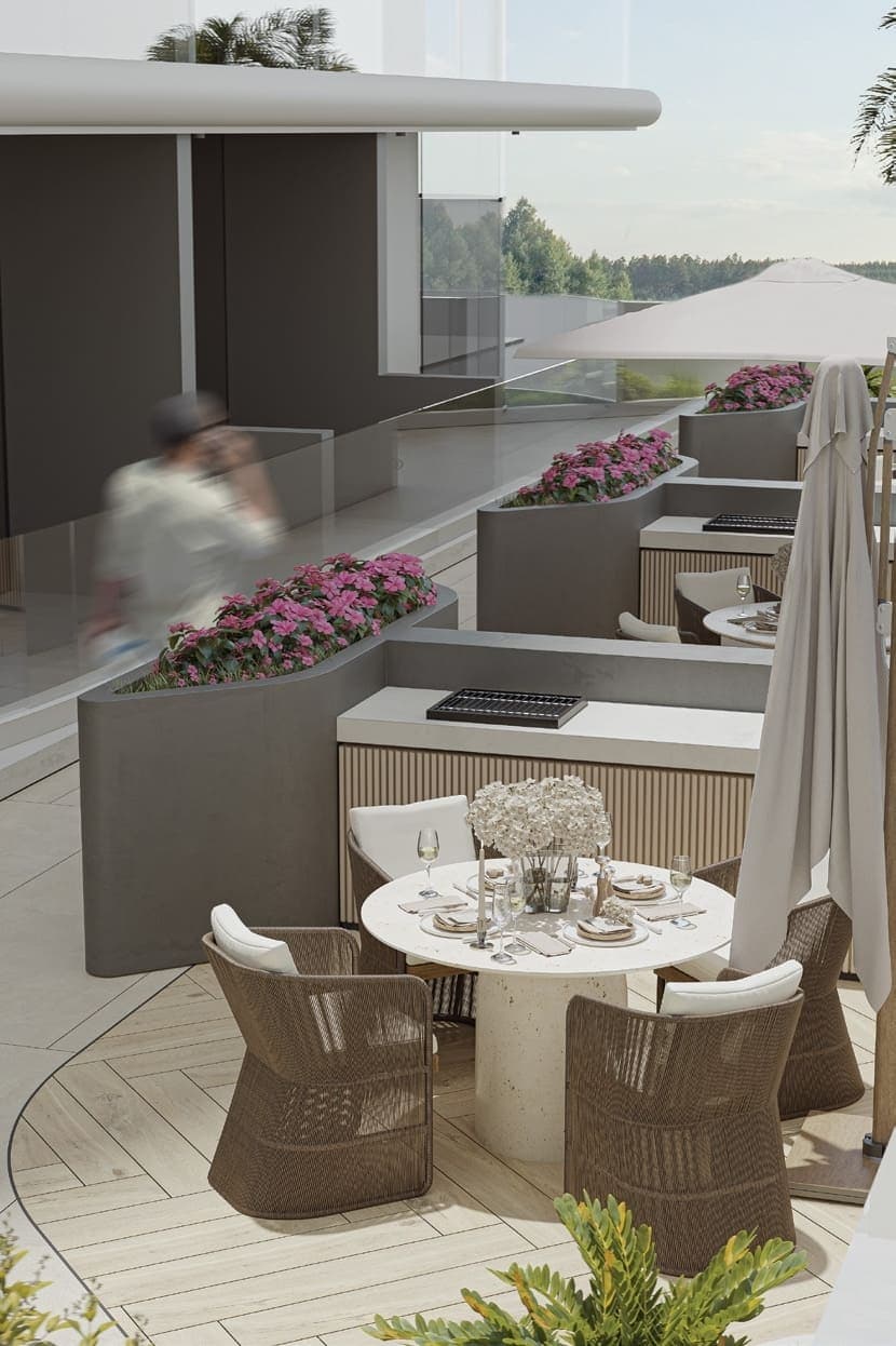 Mayfair Gardens amenity Barbeque Area - Al Satwa, Dubai - by Majid Developments