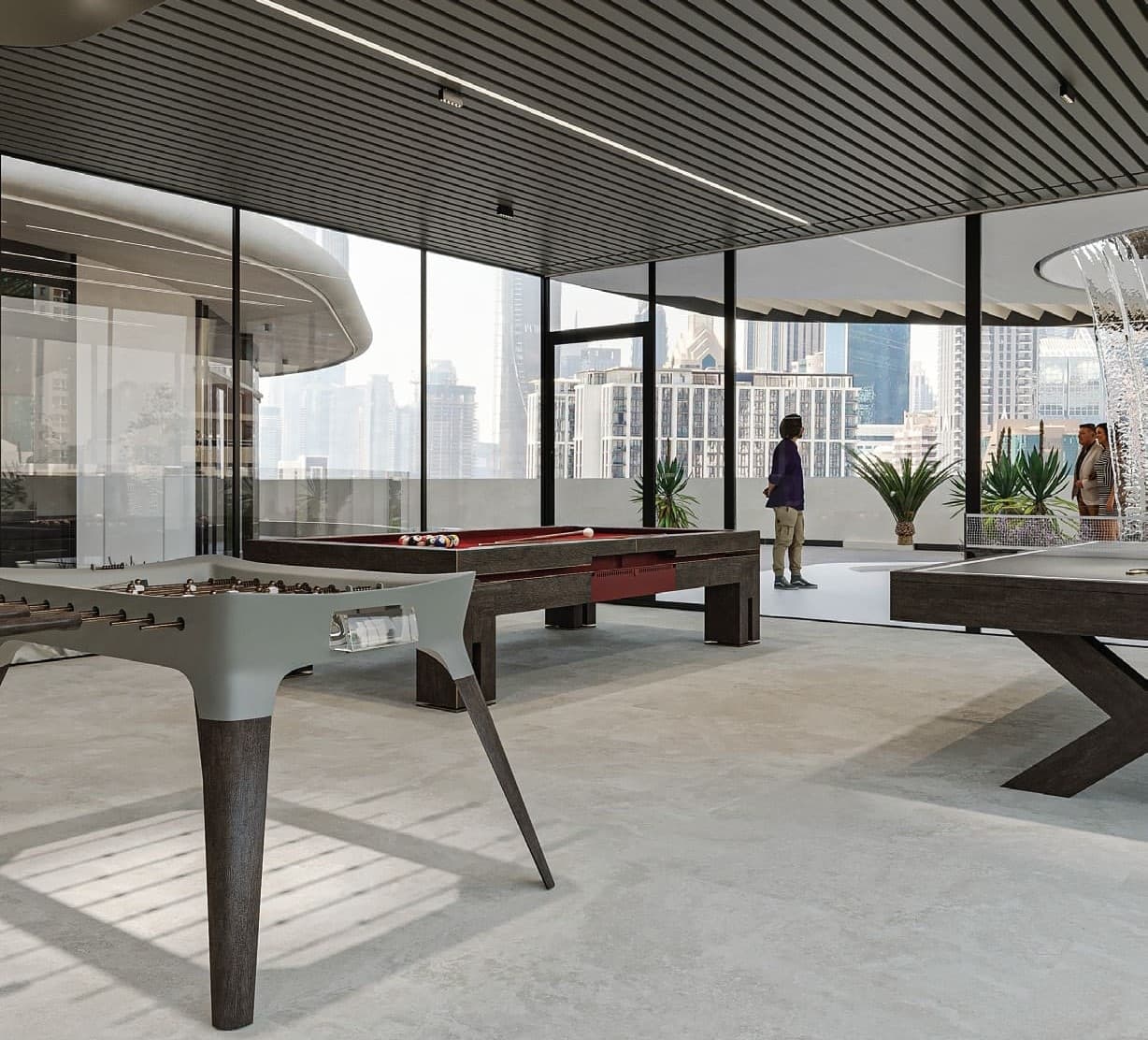 Mayfair Gardens amenity Lounges And Social Area - Al Satwa, Dubai - by Majid Developments