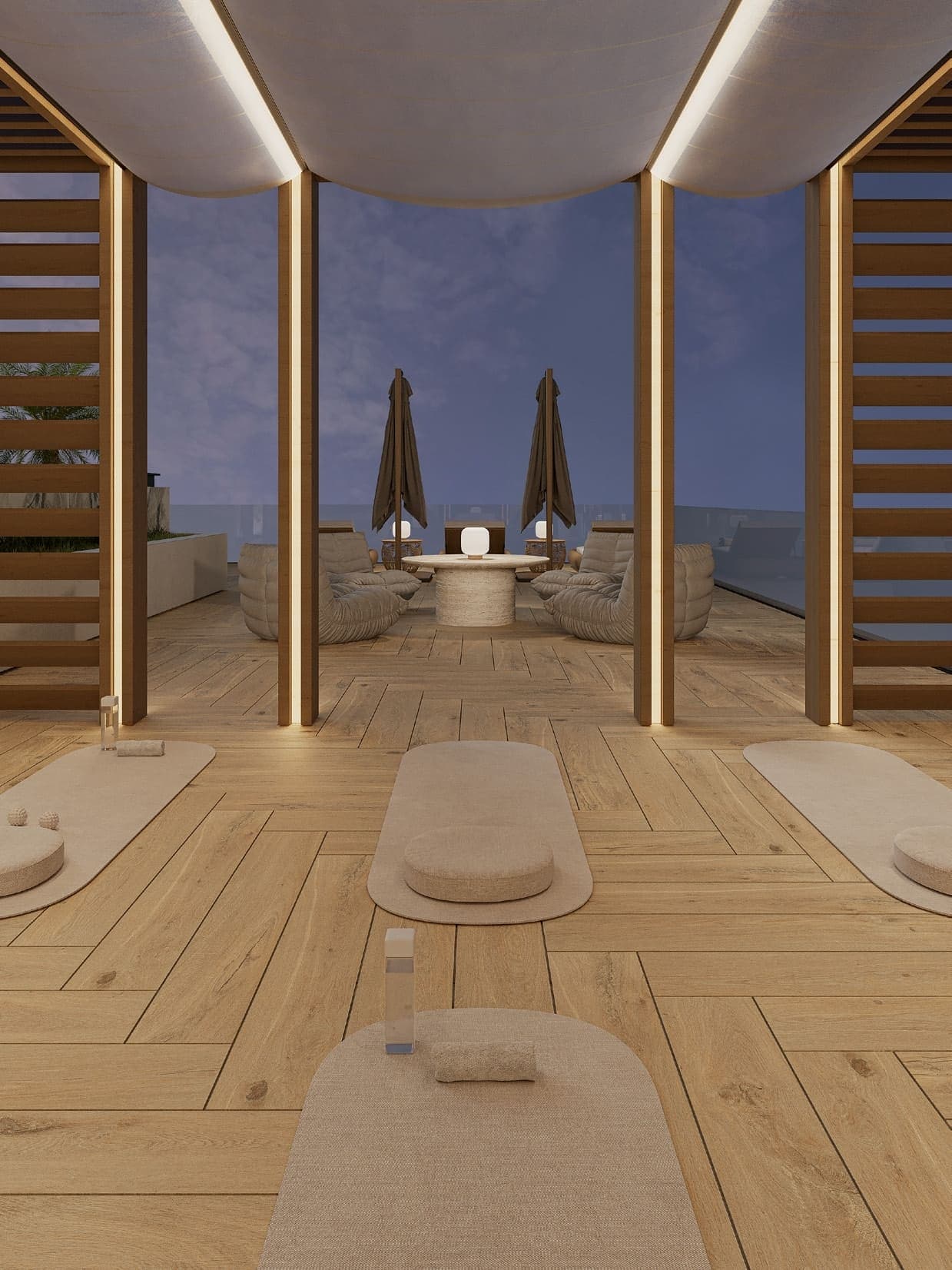 Mayfair Gardens amenity Yoga Cabana - Al Satwa, Dubai - by Majid Developments