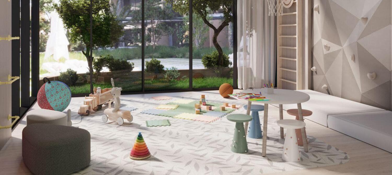 Mayfair Vista amenity Indoor Kids Play Area - Wadi Al Safa 7, Dubai - by Seven Mayfair Real Estate Development