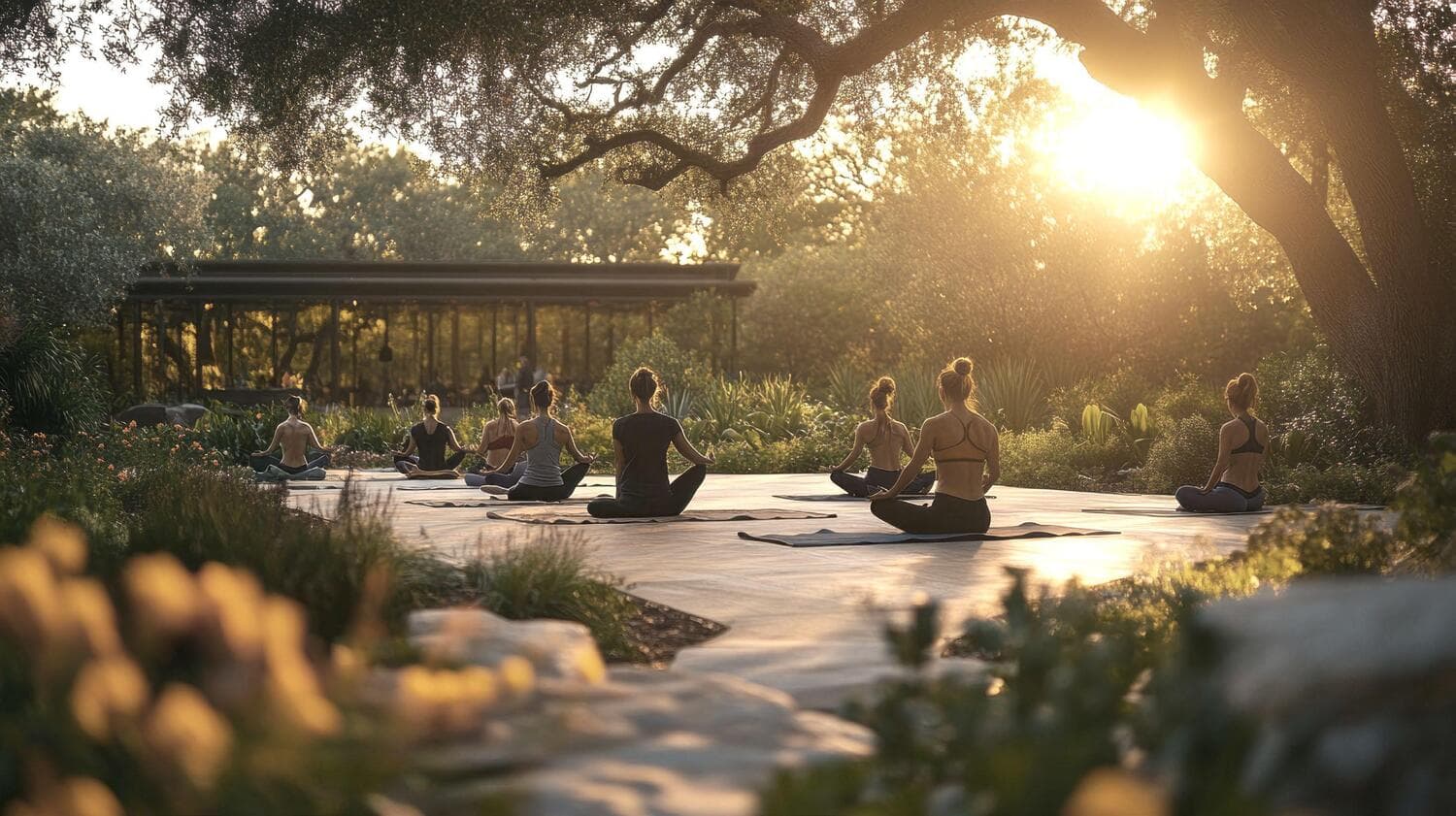 Mayfair Vista amenity Zen Garden & Open Air Yoga Park - Wadi Al Safa 7, Dubai - by Seven Mayfair Real Estate Development