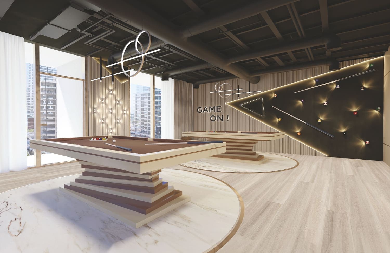 Me Do Re 2 amenity Billiards - JLT (Jumeirah Lake Towers), Dubai - by Me Do Re Properties DMCC