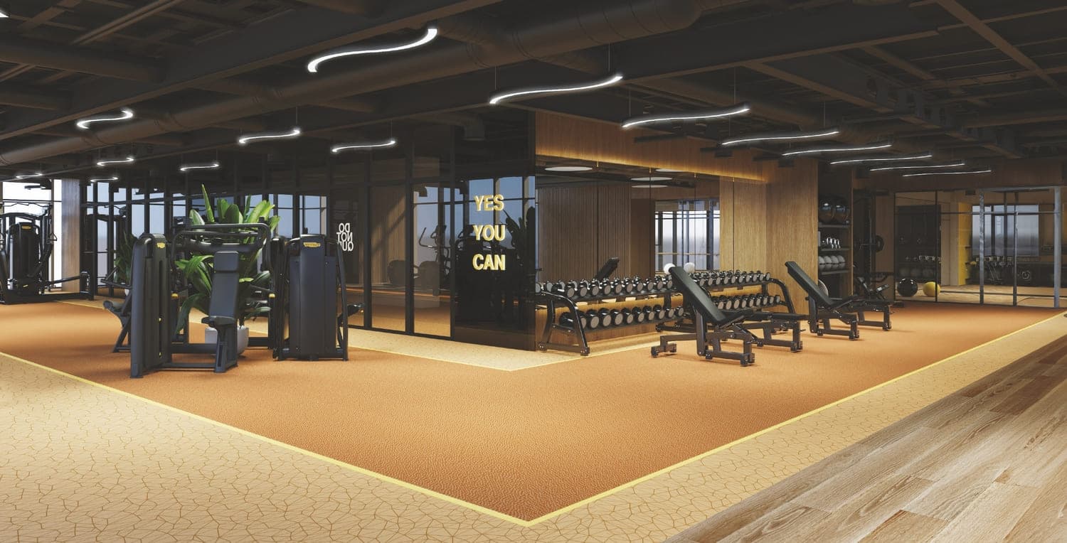 Me Do Re 2 amenity Gym - JLT (Jumeirah Lake Towers), Dubai - by Me Do Re Properties DMCC