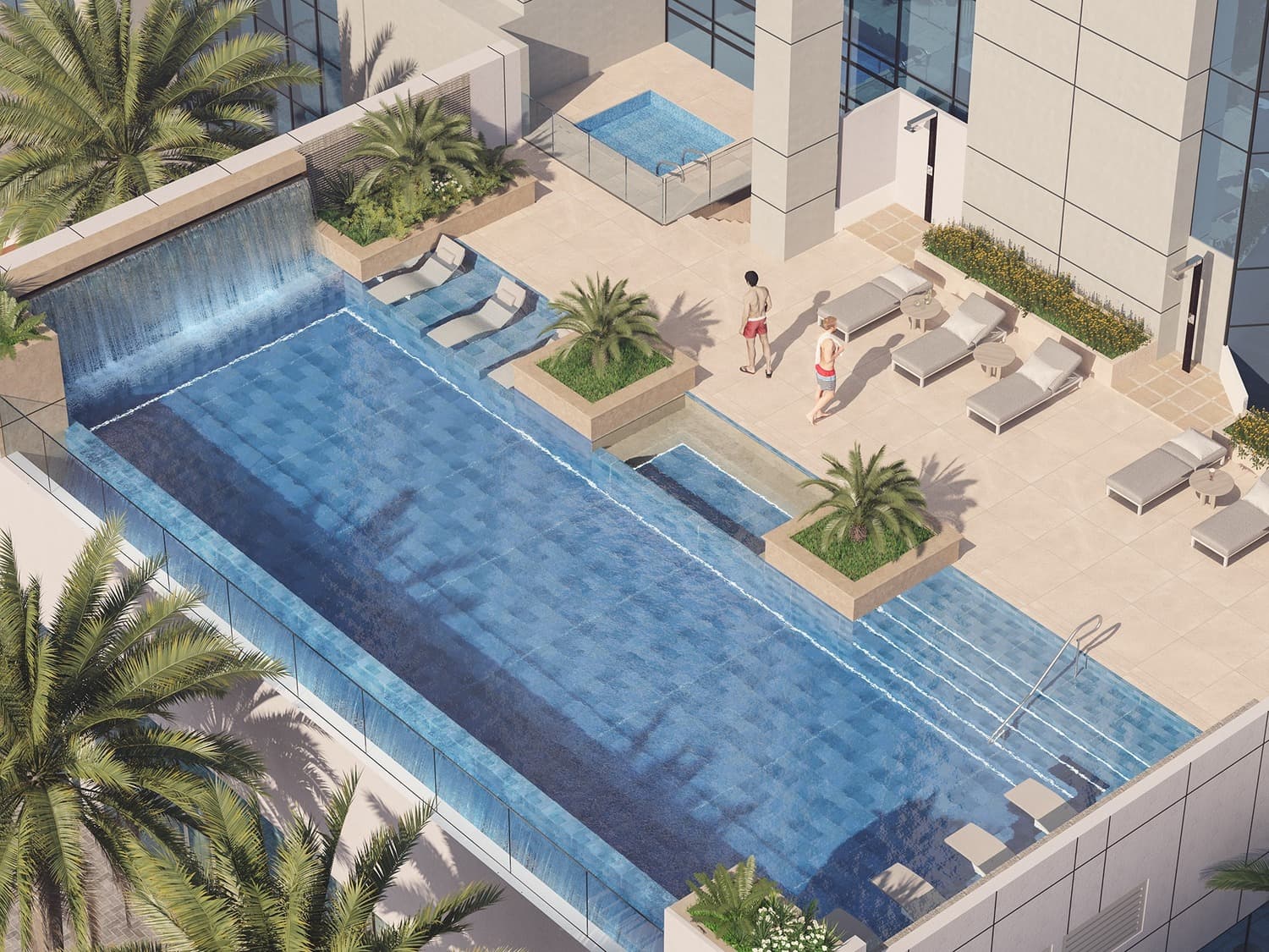 Me Do Re amenity Swimming Pool in JLT (Jumeirah Lake Towers), Dubai, by Me Do Re Properties DMCC