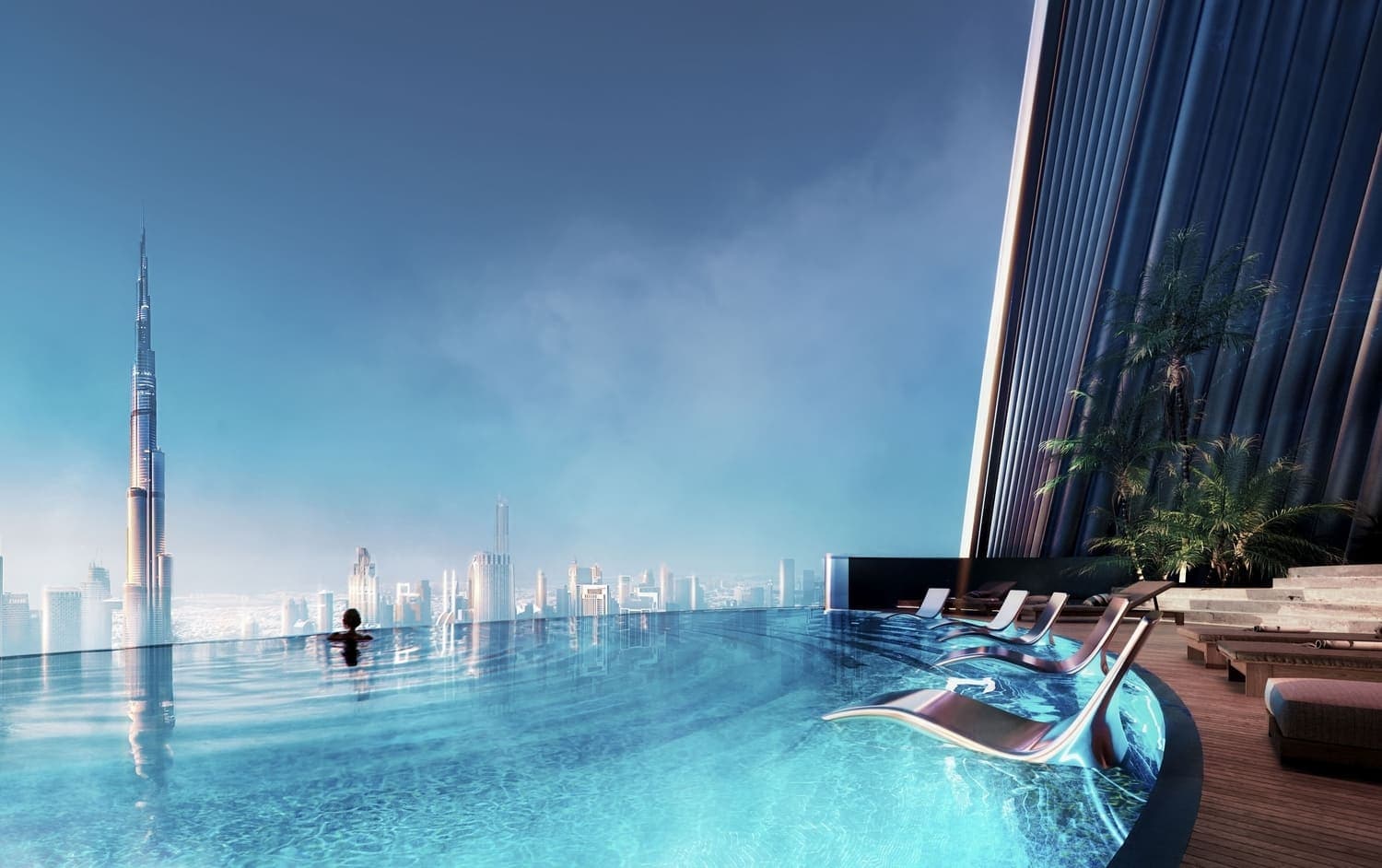 Mercedes-Benz Places by Binghatti amenity Private Pool - Downtown Dubai, Dubai - by Binghatti