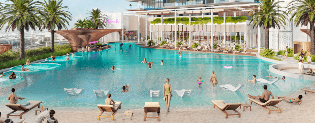 Mercer House amenity Beach Pool - JLT (Jumeirah Lake Towers), Dubai - by Ellington