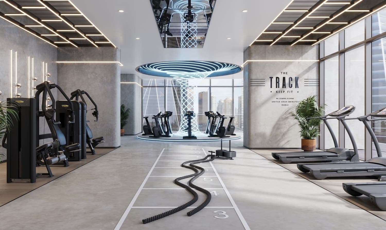 Mercer House amenity Fitness Studio - JLT (Jumeirah Lake Towers), Dubai - by Ellington