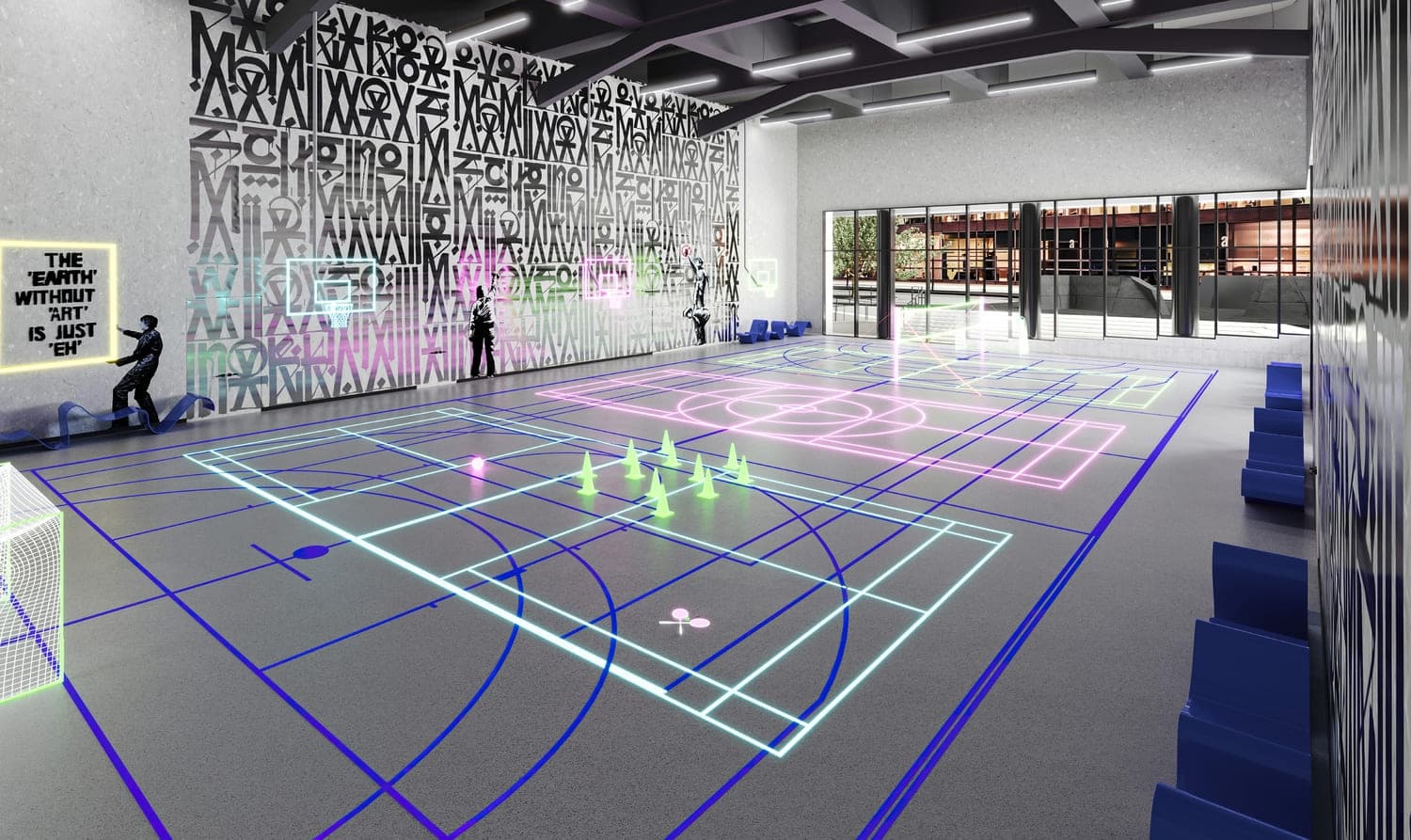 Mercer House amenity Multi-Sports Hall - JLT (Jumeirah Lake Towers), Dubai - by Ellington