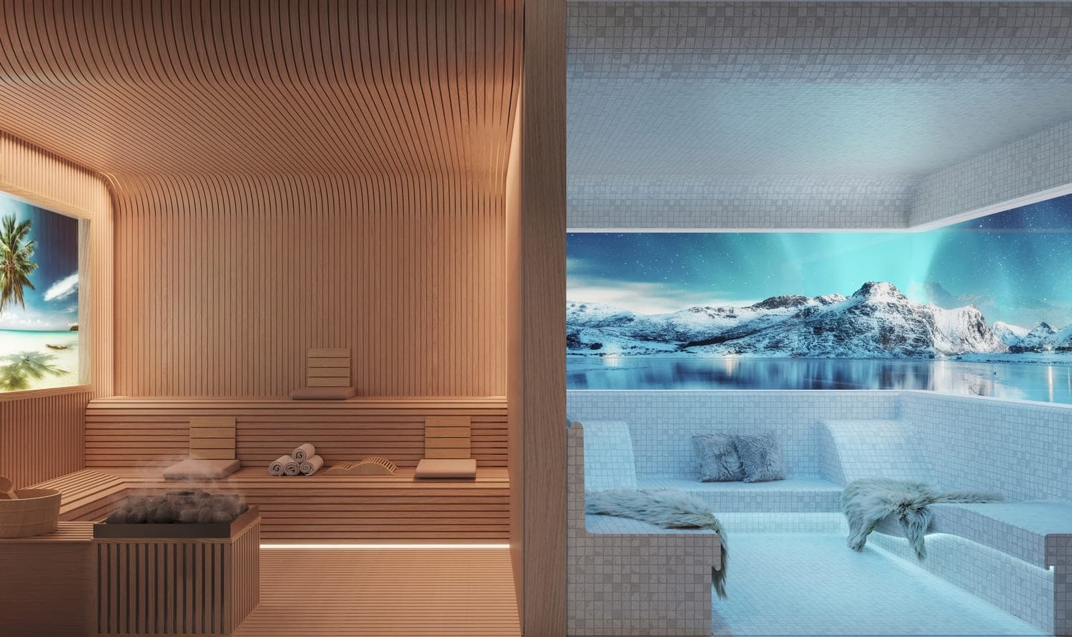 Mercer House amenity Scenic Sauna & Ice Room - JLT (Jumeirah Lake Towers), Dubai - by Ellington