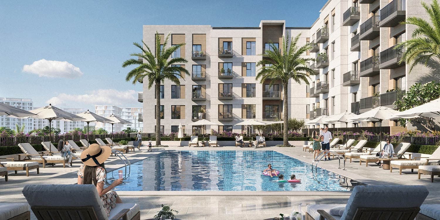 Mesk Residences Maryam Island amenity Swimming Pool - Maryam Island, Dubai - by Eagle Hills