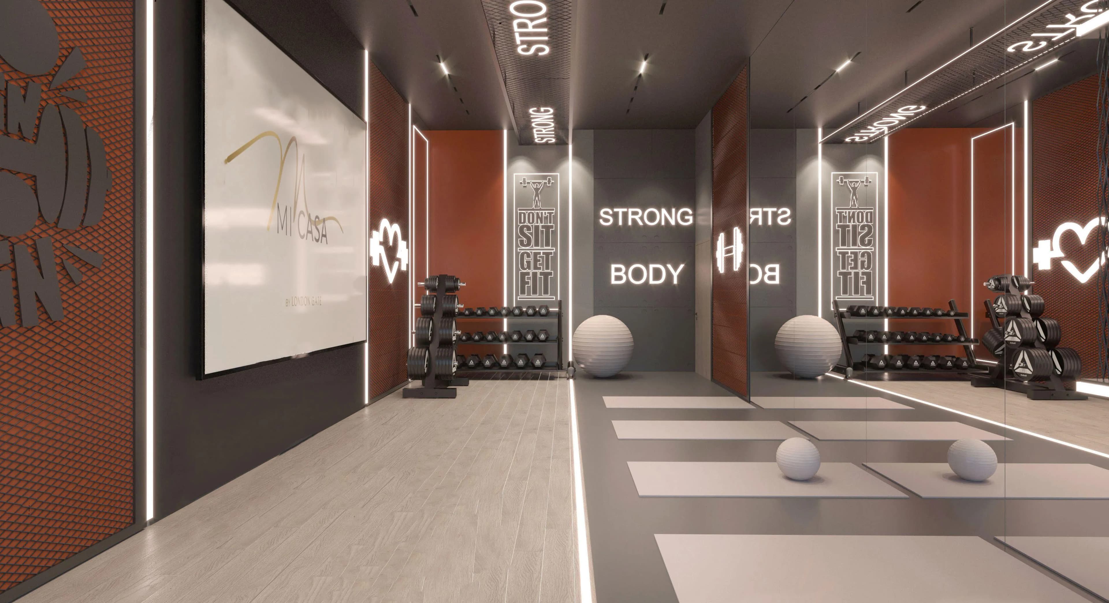 Mi Casa amenity Fitness Centre - JVC (Jumeirah Village Circle), Dubai - by London Gate