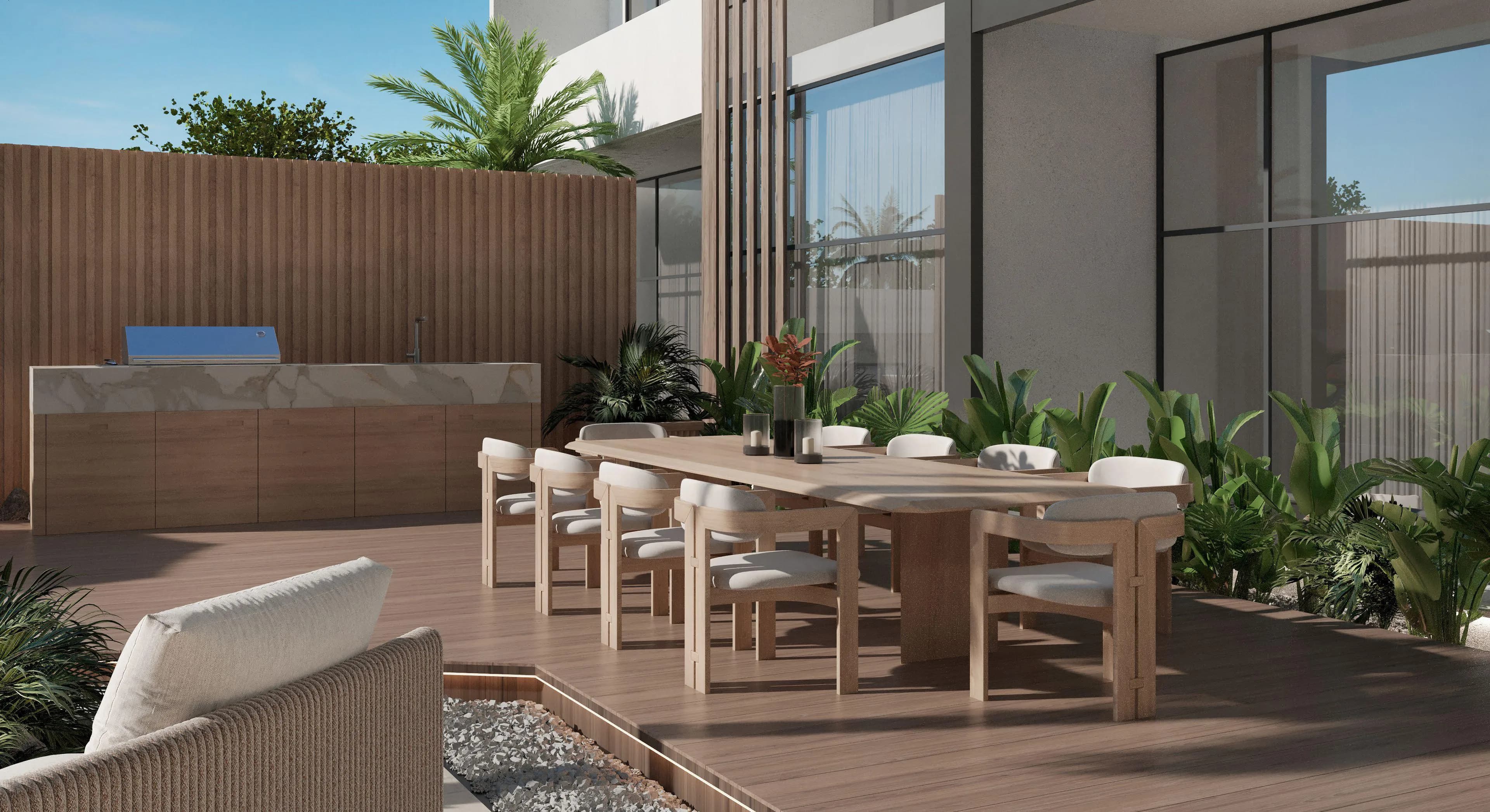 Mi Casa amenity Outdoor Dining & Bbq - JVC (Jumeirah Village Circle), Dubai - by London Gate