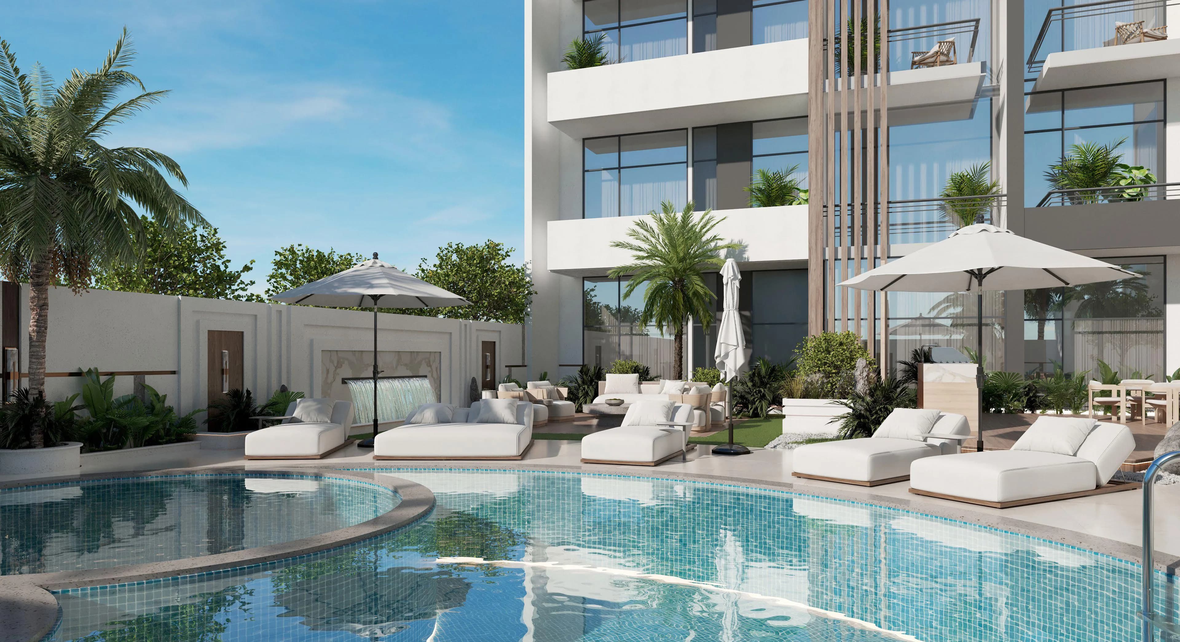 Mi Casa amenity Swimming Pool - JVC (Jumeirah Village Circle), Dubai - by London Gate