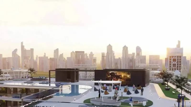 Miami II amenity Outdoor Cinema - JVT (Jumeirah Village Triangle), Dubai - by Samana