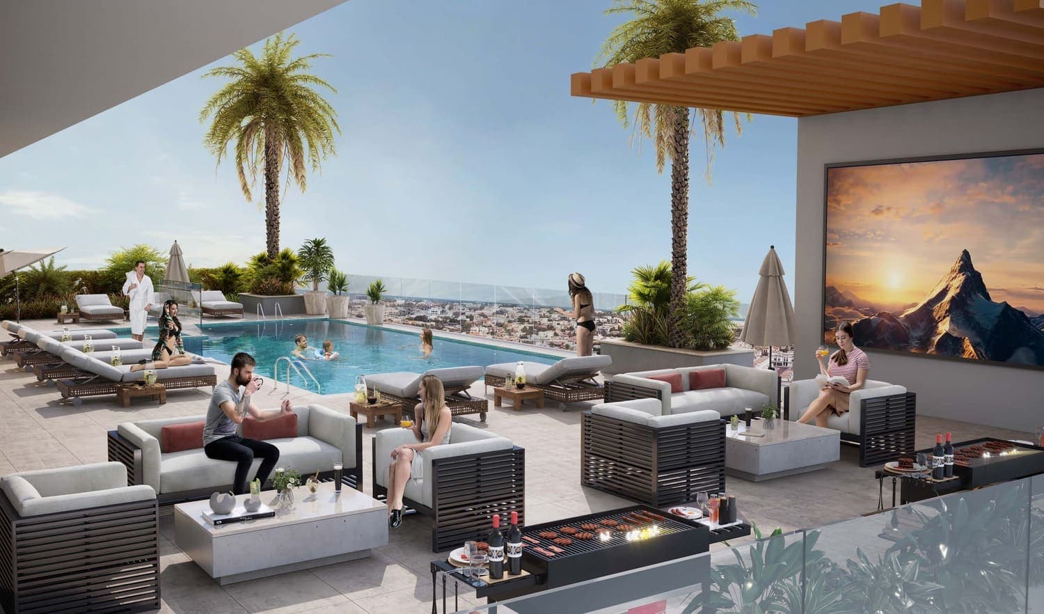 Minati Homes 1 amenity Bbq Area - Jebel Ali Village, Dubai - by Januss Developers