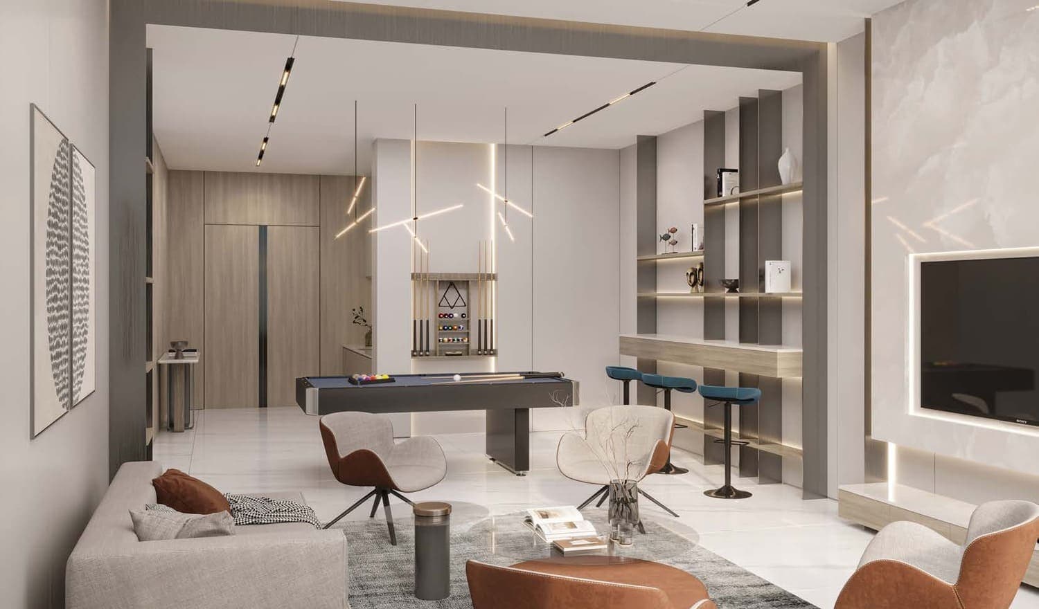 Minati Homes 1 amenity Multipurpose Room - Jebel Ali Village, Dubai - by Januss Developers
