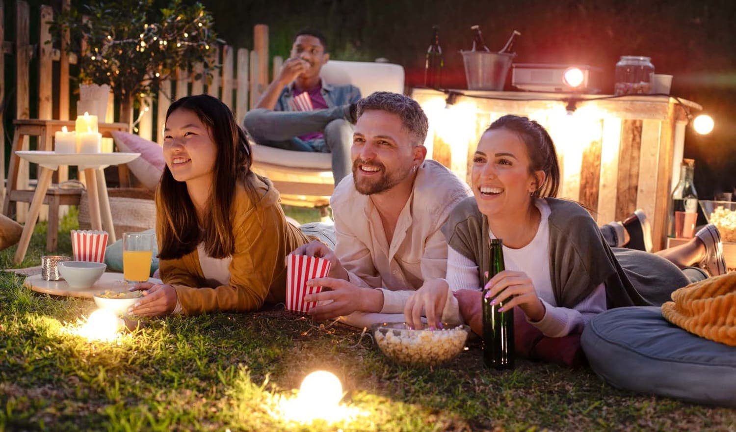 Minati Homes 1 amenity Open Cinema - Jebel Ali Village, Dubai - by Januss Developers